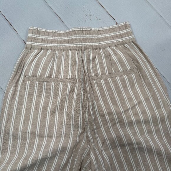 NWT FRYE Linen Striped Wide Leg Pant XS - Picture 6 of 9